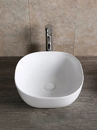 Ceruttispa Раковина накладная 41 CR0077 белая – фотография-3