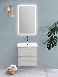BelBagno Тумба под раковину Albano-Cer 50 подвесная Rovere Vintage Bianco – фотография-7
