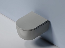 Ceramicanova Подвесной унитаз Modena Rimless CN6063MH антрацит матовый – фотография-7