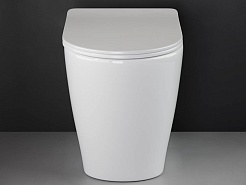 Ceramicanova Напольный приставной унитаз Highlight Rimless CN1812 белый – фотография-5