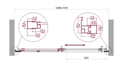 BelBagno Душевая дверь в нишу 130/195 LUCE-BF-1-130-C-Cr – фотография-6