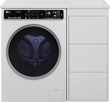 Brevita Тумба с раковиной Grafit 100 R под стиральную машину белая