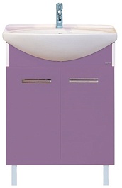 Misty Тумба с раковиной Джулия 65 сиреневая – фотография-1