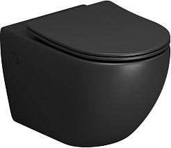 Grossman Унитаз подвесной Color GR-4411BMS черный матовый – фотография-1