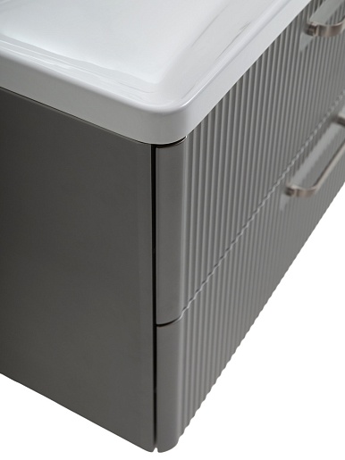 BelBagno Тумба под раковину Due 80 без ручек подвесная Сатин – фотография-4