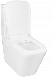 Azario Унитаз-компакт Quadro AZ-2175 UQ1 безободковый с бачком с сиденьем микролифт белый – фотография-6