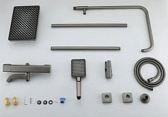 Gappo Смеситель для вынны G91 G2491-9 оружейная сталь – фотография-4