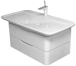 Duravit Тумба с раковиной "PuraVida" белая – фотография-1