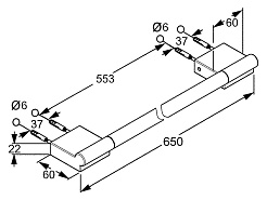 Kludi Полотенцедержатель "A-XES 4898005" – фотография-2