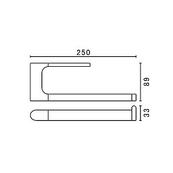 Art&Max Полотенцедержатель Platino AM-E-3980AL – фотография-2