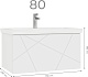 Vigo Тумба под раковину Geometry 800-0-1 подвесная белая – картинка-19
