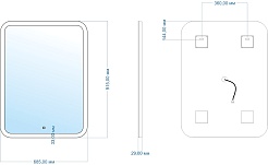 Mixline Зеркало Премьер Стив 68.5 – фотография-12