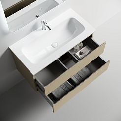 Sancos Тумба под раковину Folk 90 капучино – фотография-2