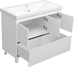 Misty Тумба с раковиной Алиса 100, 1 ящик, напольная – фотография-5