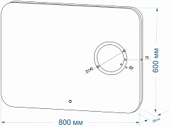 Continent Зеркало Elegant Led 800x600 – фотография-13