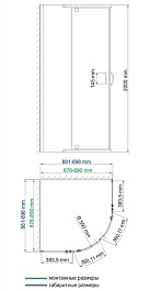WasserKRAFT Душевой уголок Leine 35P01 – фотография-3