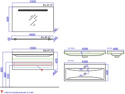 Aqwella Мебель для ванной Верона 100 акация – фотография-6