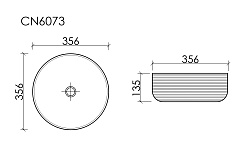 Ceramicanova Мебельная раковина Element 35 CN6073MW белый матовый – фотография-4