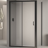 RGW Душевой уголок Passage PA-74B (PA-14B + Z-050-2B) 170x100 профиль черный стекло прозрачное