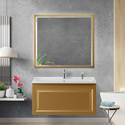 Cezares Зеркало Interni 100 Брашированное золото – фотография-6