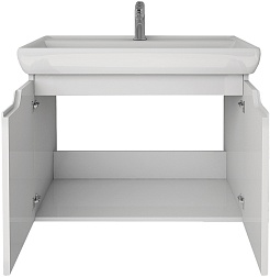 Dreja Тумба под раковину Q (D) 70 подвесная белая – фотография-5