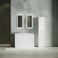 Sancos Тумба под раковину Libra Floor 120-2 белый глянец – фотография-4