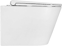 Azario Унитаз подвесной Lander AZ-2802E безободковый белый – фотография-4