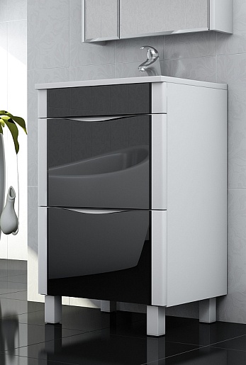 Vigo Тумба с раковиной "Laura 70" черная – картинка-3