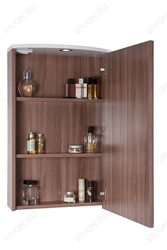 Водолей Мебель для ванной Мона 55 L с ящиками белая – фотография-6