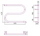 Стилье Полотенцесушитель электрический №2 S-образный 420х500 – фотография-4