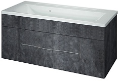 Какса-а Тумба для умывальника Кристалл 100 серая