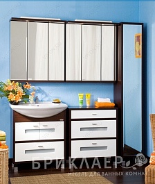 Бриклаер Зеркальный шкаф Бали / Фиджи 75 – фотография-3