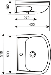 Mixline Тумба с раковиной Комфорт 52 белая – фотография-5