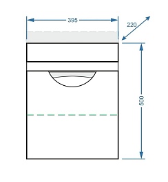 Stella Polare Тумба с раковиной Норина 40 – фотография-2