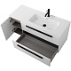 Cezares Тумба с раковиной Eco Cer-N 120-1 R bianco lucido CZR-8095-120-R ручки матовые чёрные – картинка-23