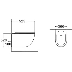 Aquatek Унитаз подвесной Европа AQ1901-MG – фотография-2