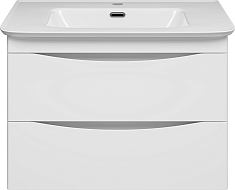 Misty Тумба с раковиной Мираж 70 подвесная белая