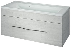 Какса-а Мебель для ванной Кристалл 100 белая – фотография-8