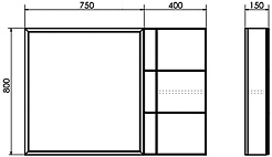Comforty Шкаф подвесной Таллин 40 белый матовый/дуб натуральный – фотография-10