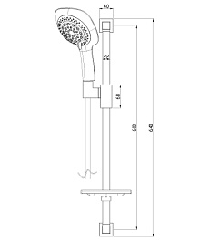 Lemark Душевой гарнитур LM8068C белый/хром – фотография-2