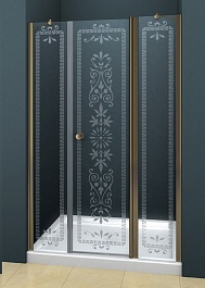 Cezares Душевая дверь в нишу ROYAL PALACE-A-B-13-100+60/60-CP-Br – фотография-1