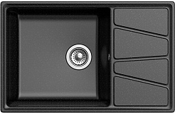 Granfest Мойка кухонная GF-V780L черный – фотография-2