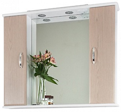 Водолей Зеркальный шкаф Колумбия 95 дуб – фотография-1