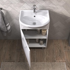 Vigo Тумба с раковиной Hoska 50 белая – фотография-4