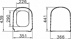 Vitra Крышка-сиденье D-Light 104-003-009 с микролифтом – фотография-3