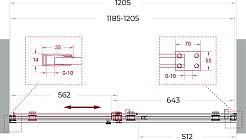 BelBagno Душевая дверь в нишу Soft Close-2 SOFT_CLOSE-2-BF-1-120-C-GM 120x200 профиль оружейная сталь стекло прозрачное – фотография-12