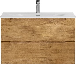 BelBagno Тумба с раковиной Etna 90 подвесная Rovere Nature с раковиной BB-8099-90 – фотография-2