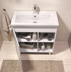 Vigo Мебель для ванной Milos 800-1-0 белая матовая – фотография-5