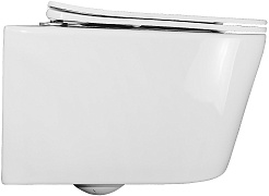 Azario Унитаз подвесной Ollin AZ-0513R безободковый белый – фотография-4