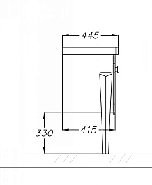  Тумба с раковиной Заффиро 85 – фотография-3